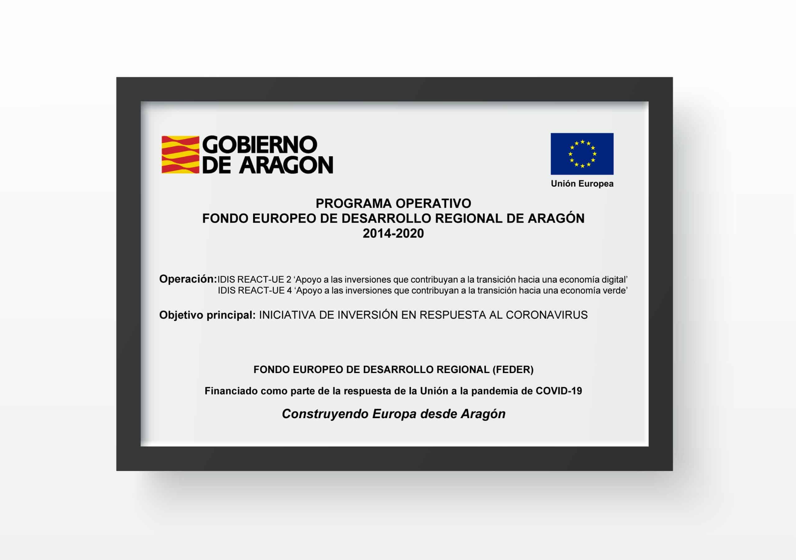 Read more about the article Aid program for Industry and SMEs in Aragón IDIS REACT 2022